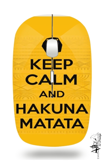  Keep Calm And Hakuna Matata for Wireless optical mouse with usb receiver