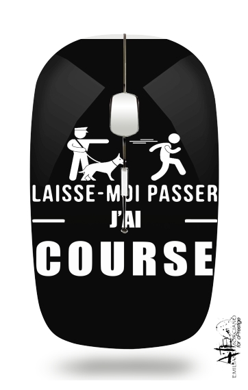  Laisse moi passer jai course Policier et Criminel for Wireless optical mouse with usb receiver