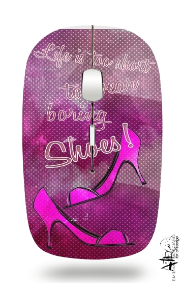  Life is too short to wear boring shoes for Wireless optical mouse with usb receiver