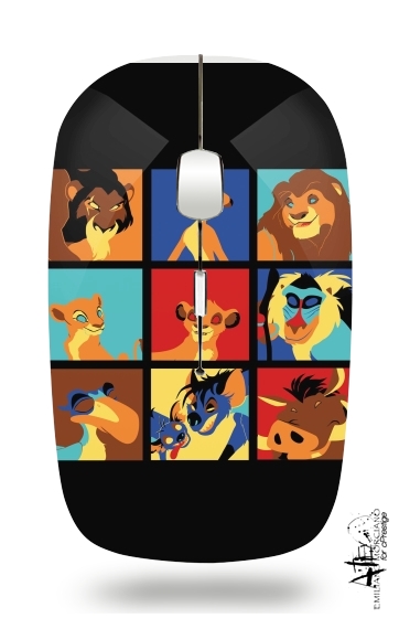  Lion pop for Wireless optical mouse with usb receiver