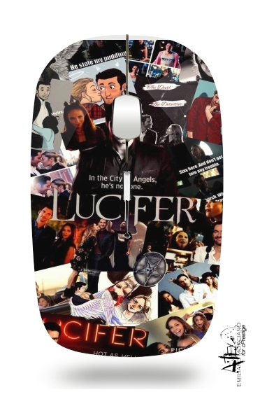  Lucifer Collage for Wireless optical mouse with usb receiver