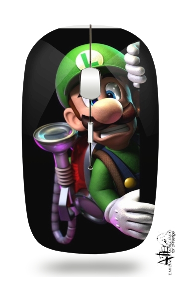  Luigi Mansion Fan Art for Wireless optical mouse with usb receiver
