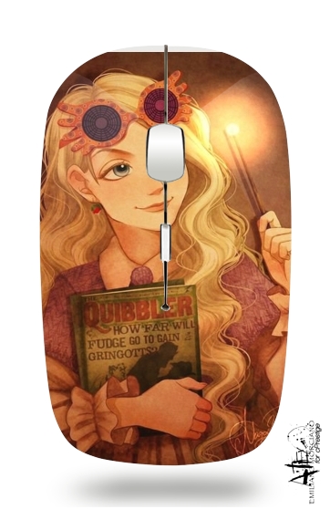  Luna Lovegood Art Painting for Wireless optical mouse with usb receiver