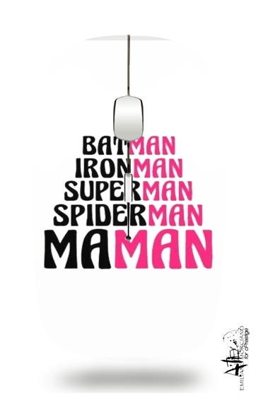  Maman Super heros for Wireless optical mouse with usb receiver