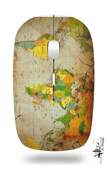  World Map for Wireless optical mouse with usb receiver