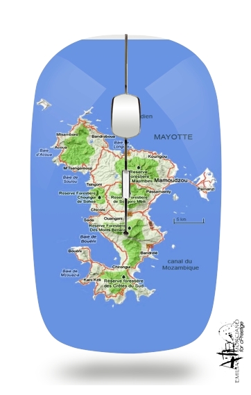  Mayotte Carte 976 for Wireless optical mouse with usb receiver