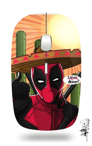  Mexican Deadpool for Wireless optical mouse with usb receiver