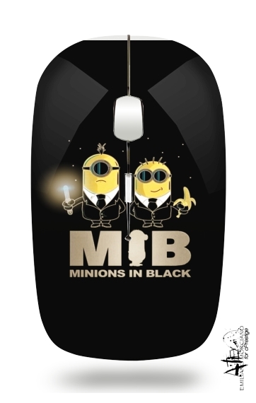  Minion in black mashup Men in black for Wireless optical mouse with usb receiver
