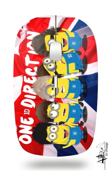  Minions mashup One Direction 1D for Wireless optical mouse with usb receiver