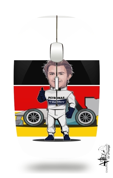  MiniRacers: Nico Rosberg - Mercedes Formula One Team for Wireless optical mouse with usb receiver