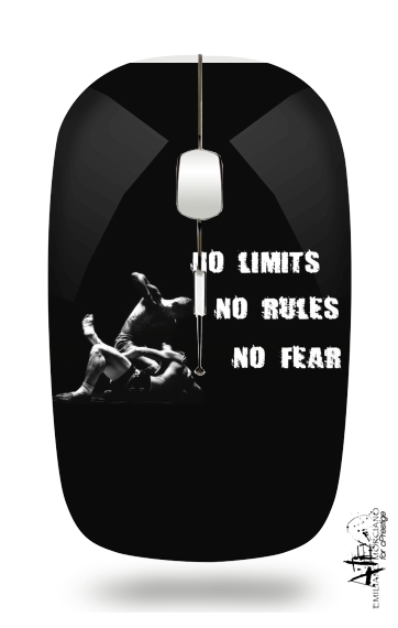  MMA No Limits No Rules No Fear for Wireless optical mouse with usb receiver