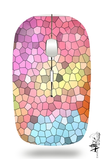  Colorful Mosaic for Wireless optical mouse with usb receiver
