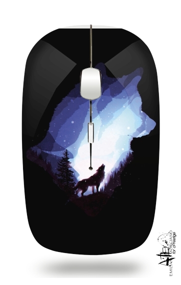  Mystic wolf for Wireless optical mouse with usb receiver