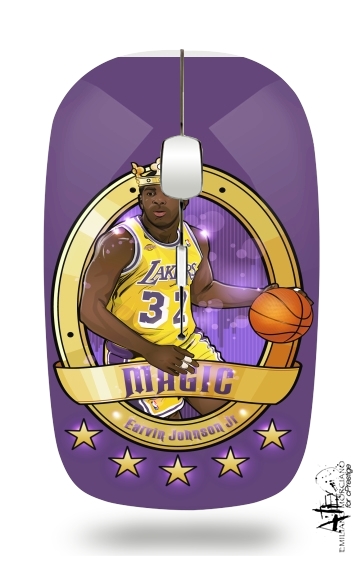  NBA Legends: "Magic" Johnson for Wireless optical mouse with usb receiver