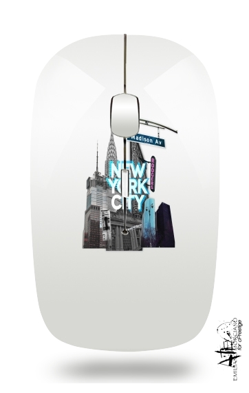 New York City II [blue] for Wireless optical mouse with usb receiver