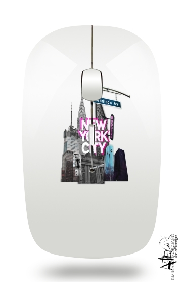  New York City II [pink] for Wireless optical mouse with usb receiver