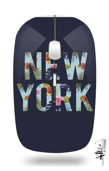  New York Floral for Wireless optical mouse with usb receiver