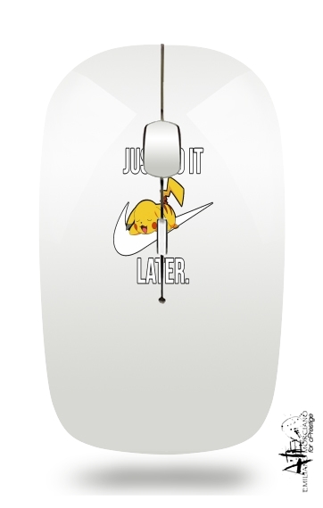  Nike Parody Just Do it Later X Pikachu for Wireless optical mouse with usb receiver