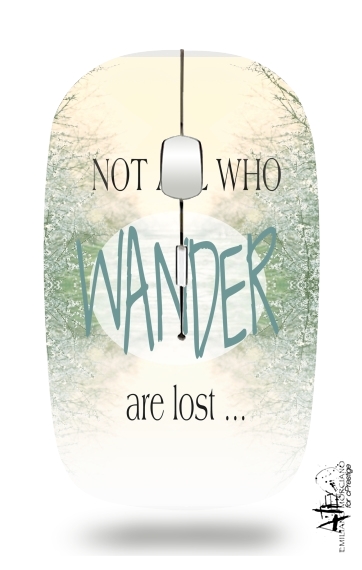  Not All Who wander are lost for Wireless optical mouse with usb receiver
