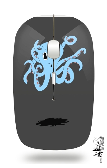 octopus Blue cartoon for Wireless optical mouse with usb receiver