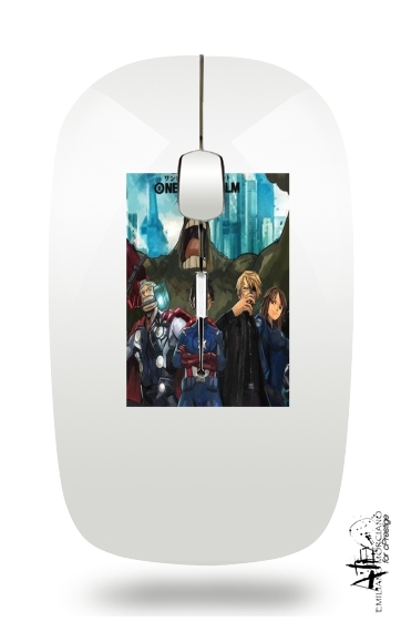  One Piece Mashup Avengers for Wireless optical mouse with usb receiver
