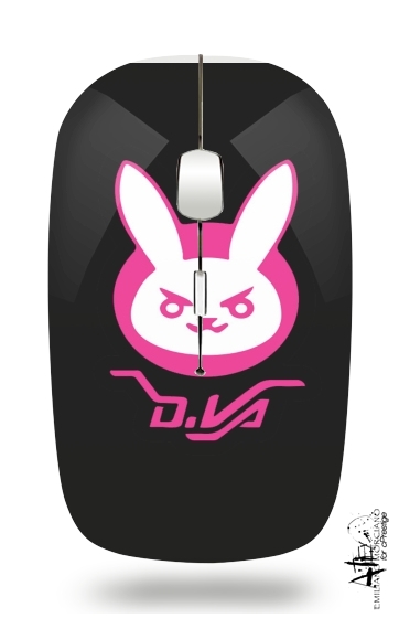  Overwatch D.Va Bunny Tribute for Wireless optical mouse with usb receiver