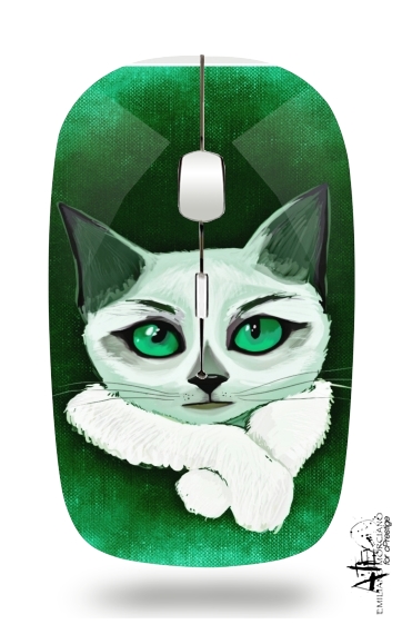  Painting Cat for Wireless optical mouse with usb receiver