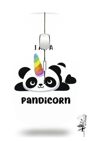  Panda x Licorne Means Pandicorn for Wireless optical mouse with usb receiver
