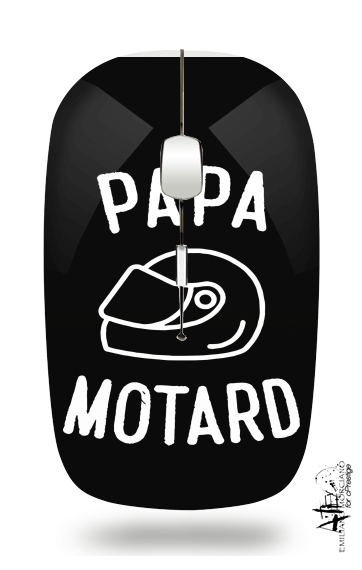  Papa Motard Moto Passion for Wireless optical mouse with usb receiver