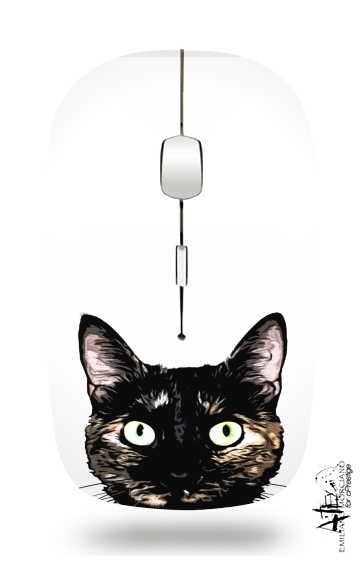  Peeking Cat for Wireless optical mouse with usb receiver