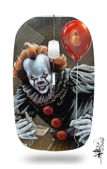  Pennywise Ca Clown Red Ballon for Wireless optical mouse with usb receiver