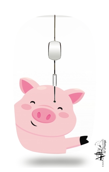  Pig Smiling for Wireless optical mouse with usb receiver