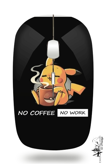  Pikachu Coffee Addict for Wireless optical mouse with usb receiver