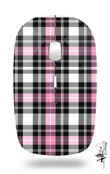  Pink Plaid for Wireless optical mouse with usb receiver