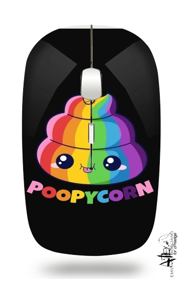  Poopycorn Caca Licorne for Wireless optical mouse with usb receiver