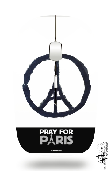  Pray For Paris - Eiffel Tower for Wireless optical mouse with usb receiver