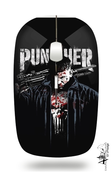  Punisher Blood Frank Castle for Wireless optical mouse with usb receiver