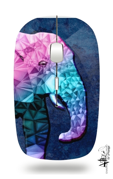  rainbow elephant for Wireless optical mouse with usb receiver