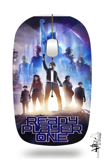  Ready Player One Cartoon Art for Wireless optical mouse with usb receiver