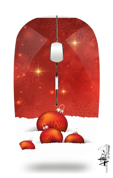  Red Christmas for Wireless optical mouse with usb receiver