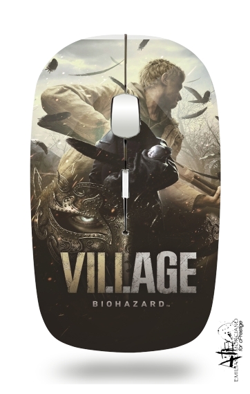 Resident Evil Village Horror for Wireless optical mouse with usb receiver