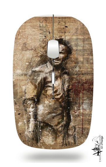  Grunge Rick Grimes Twd for Wireless optical mouse with usb receiver