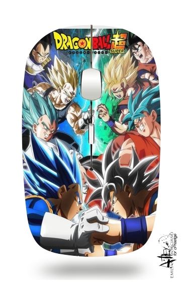  Rivals for life Goku x Vegeta for Wireless optical mouse with usb receiver