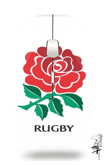  Rose Flower Rugby England for Wireless optical mouse with usb receiver