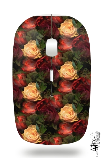 Vintage Rose Garden for Wireless optical mouse with usb receiver