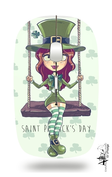  Saint Patrick's Girl for Wireless optical mouse with usb receiver
