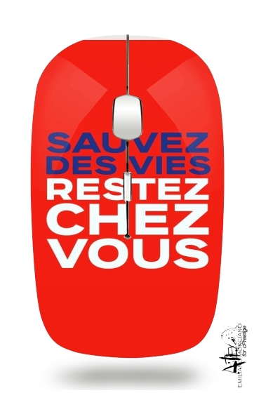  Sauvez des vies Restez chez vous for Wireless optical mouse with usb receiver