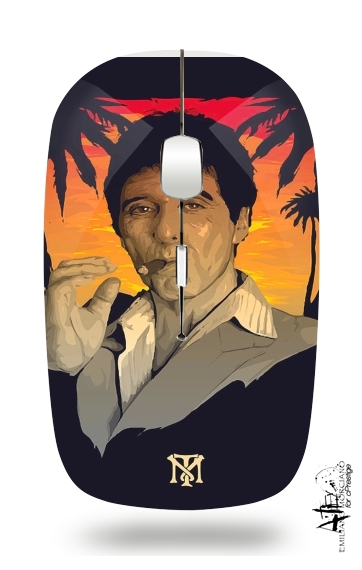  Scarface Tony Montana for Wireless optical mouse with usb receiver