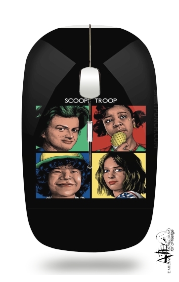  Scoops Troop Stranger Things for Wireless optical mouse with usb receiver