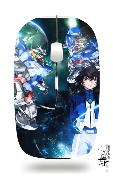  Setsuna Exia And Gundam for Wireless optical mouse with usb receiver